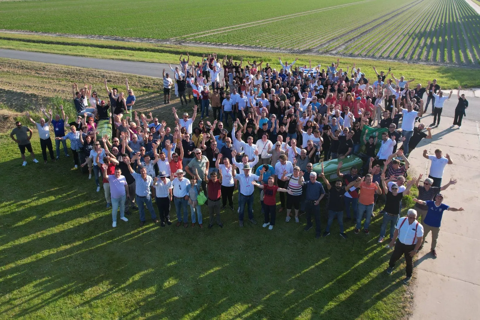 CloudAgri colleagues gathered outdoors